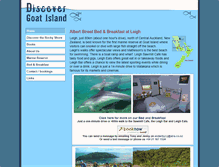 Tablet Screenshot of discovergoatisland.co.nz